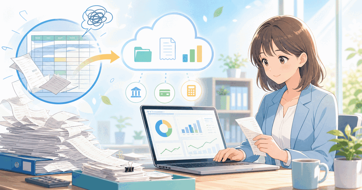 中小企業の会計管理をExcelから卒業する第一歩のアイキャッチ