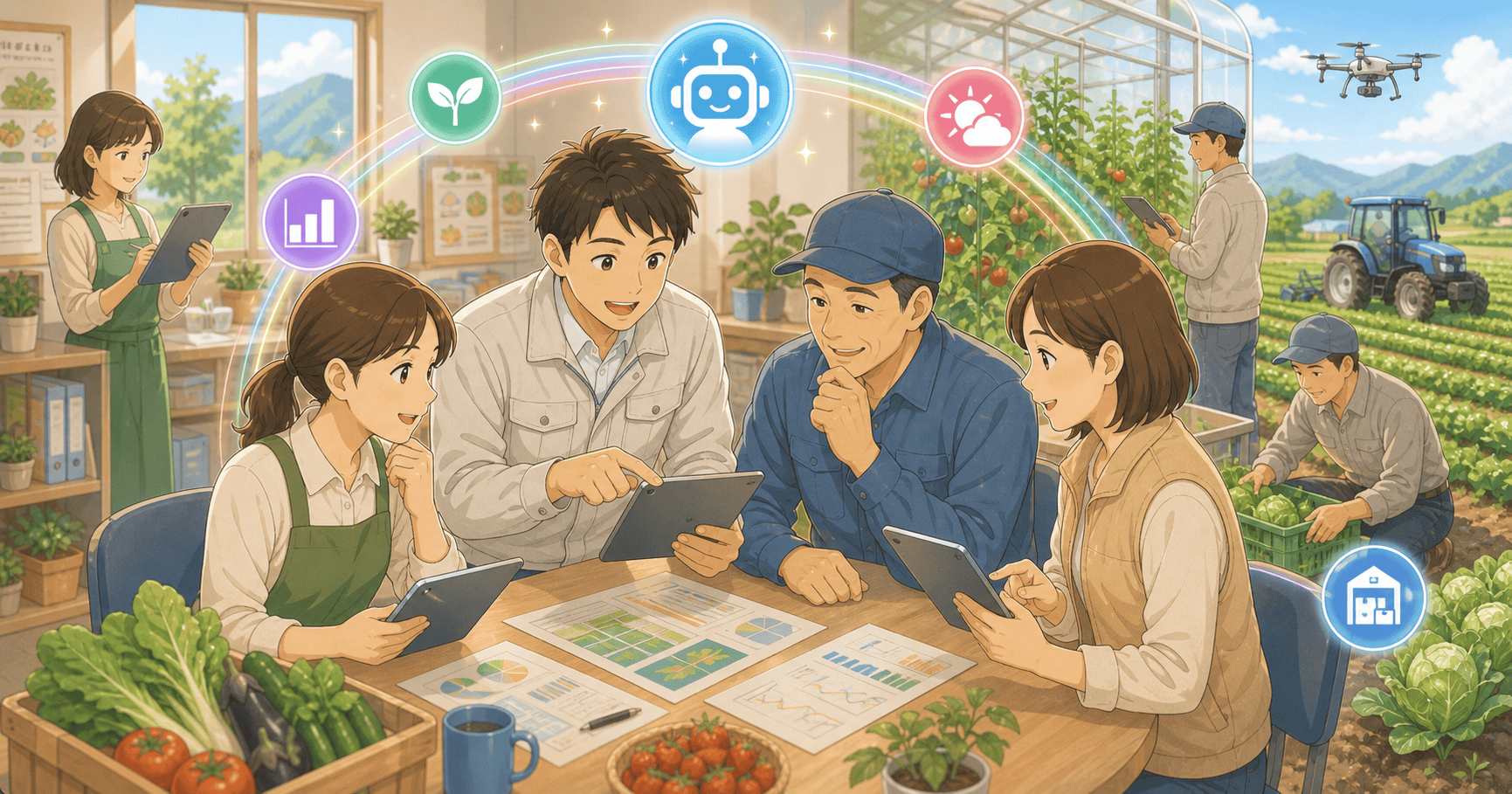 農業のAI活用アイデアのアイキャッチ
