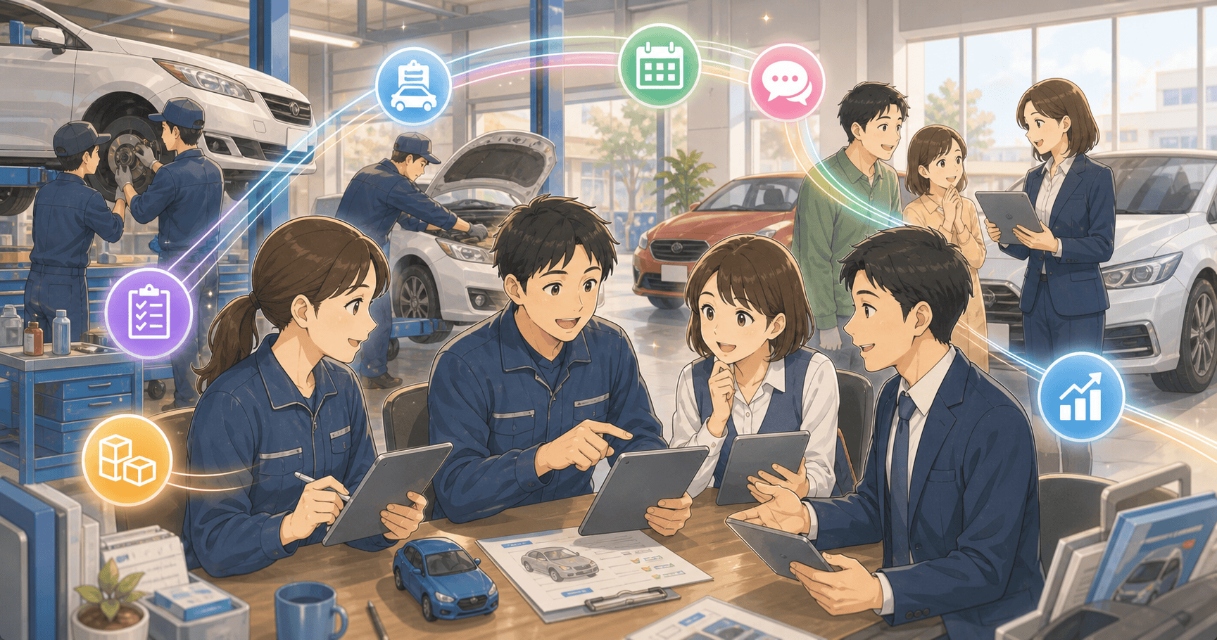 自動車整備・販売のAI活用のアイキャッチ