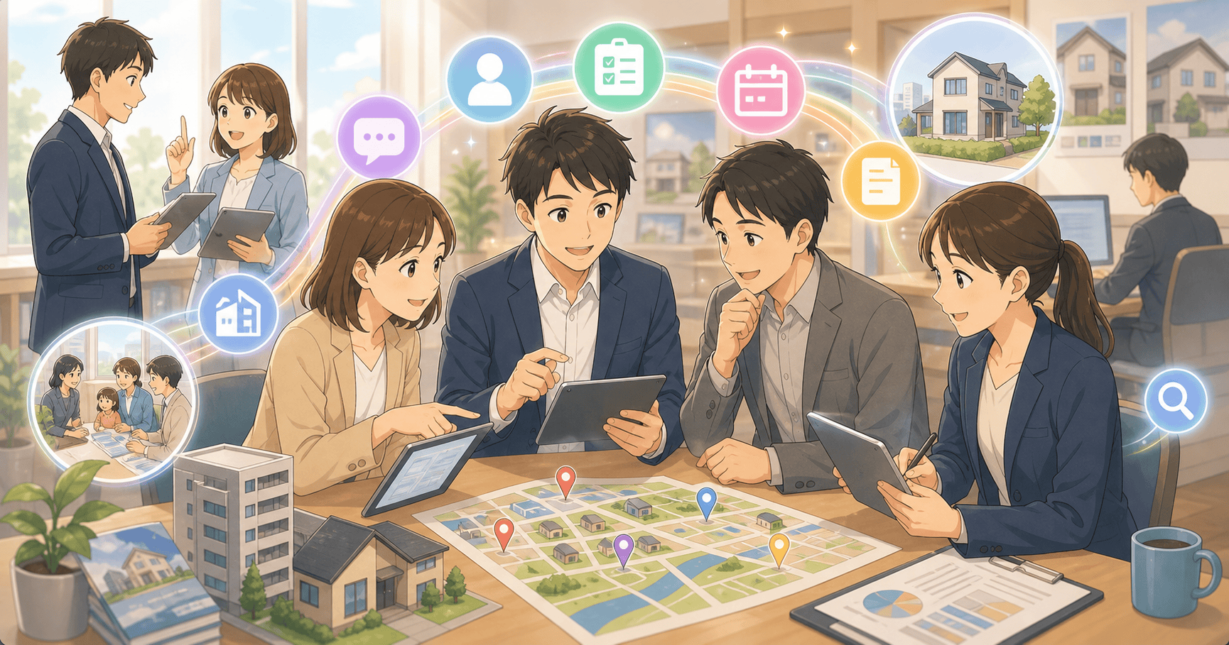 不動産業のAI活用アイデアのアイキャッチ