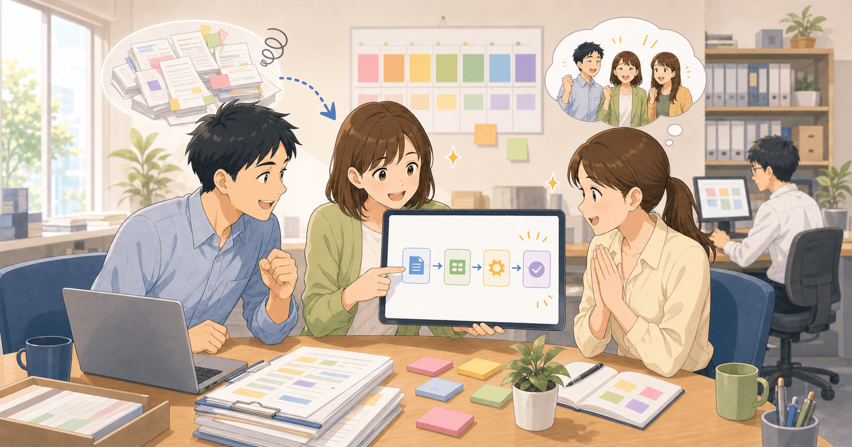 定型作業を自動化して時間を生むのアイキャッチ