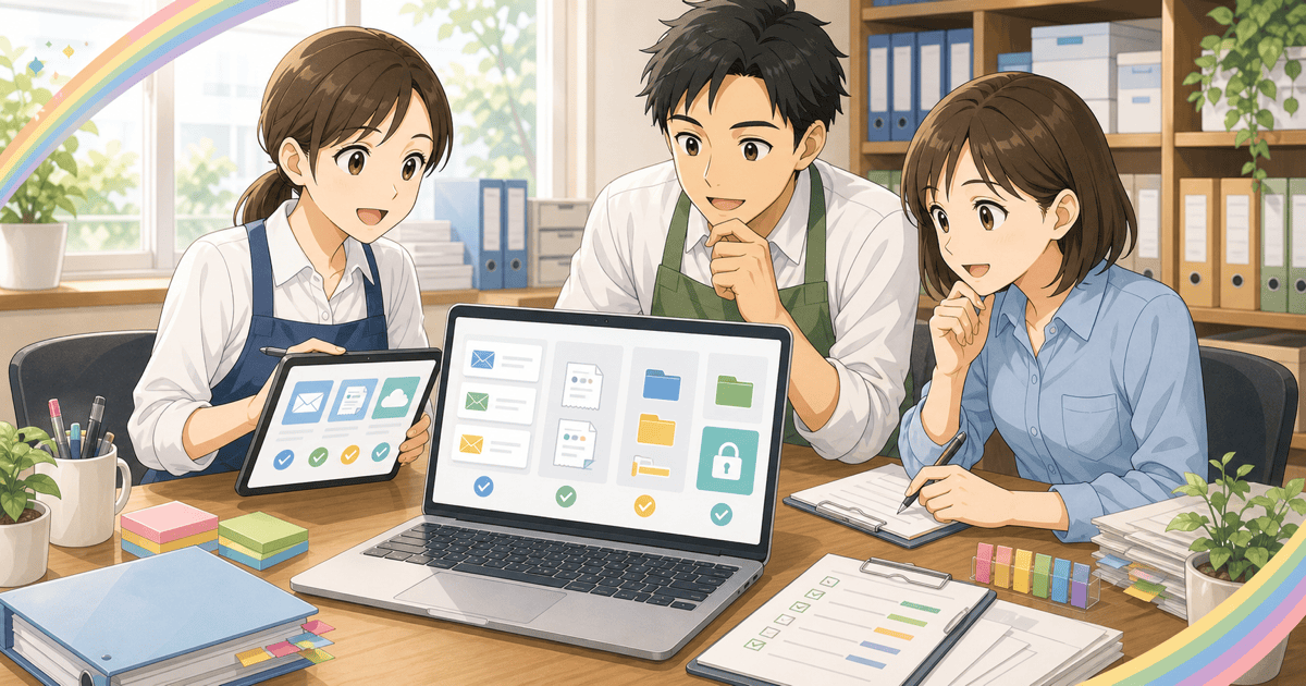 電子取引データ保存の社内ルールを整えるのアイキャッチ