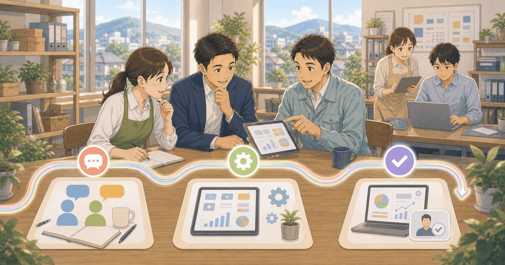 相談から運用まで一気通貫で考えるDXのアイキャッチ