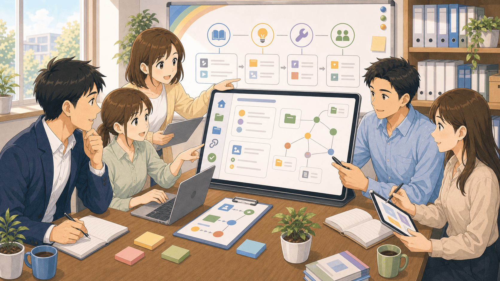 社内wikiで知識を共有するのアイキャッチ