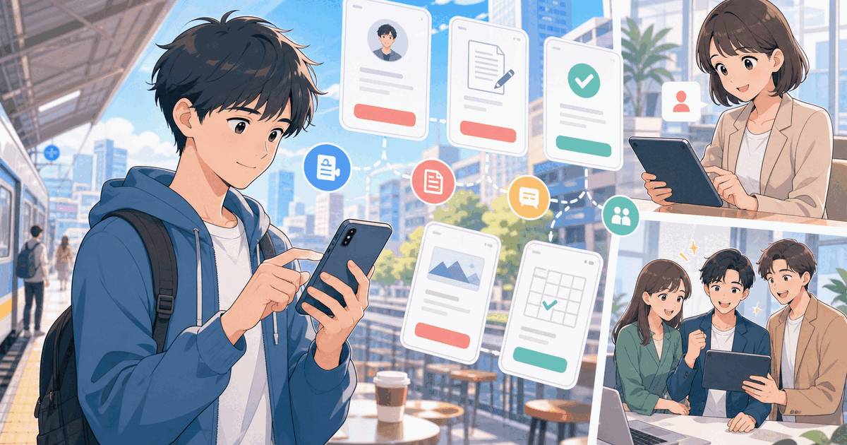 スマホ対応は必須！Z世代・若手人材に選ばれる採用プロセスのデジタル化のアイキャッチ