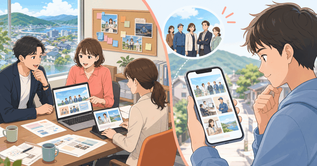 大手求人サイトに頼らない！地方中小企業が「自社採用サイト」を持つべき理由のアイキャッチ