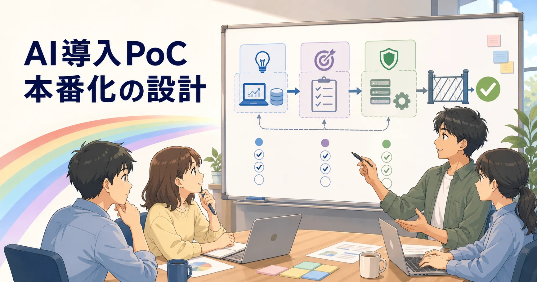 AI導入PoCが本番に進まない理由のアイキャッチ