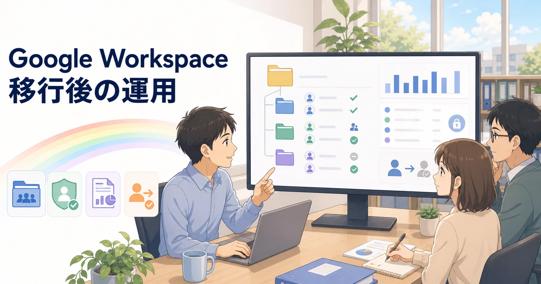 Google Workspace移行後の運用設計のアイキャッチ