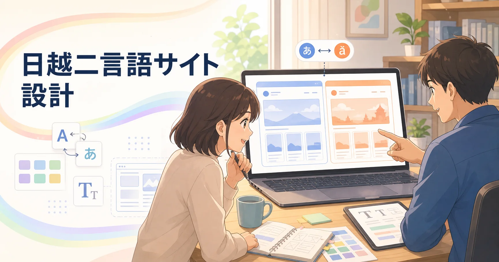 i18nextによる日本語・ベトナム語二言語サイトの設計のアイキャッチ