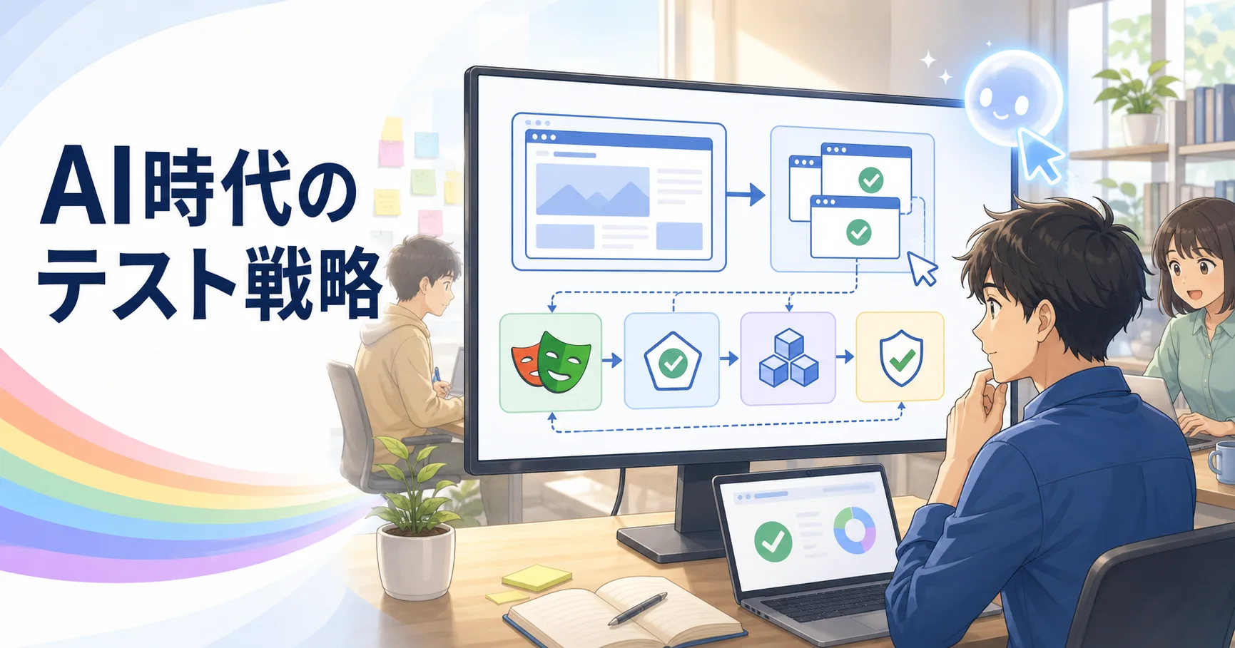 Playwright E2E + Vitestで支えるAIエージェント開発のアイキャッチ