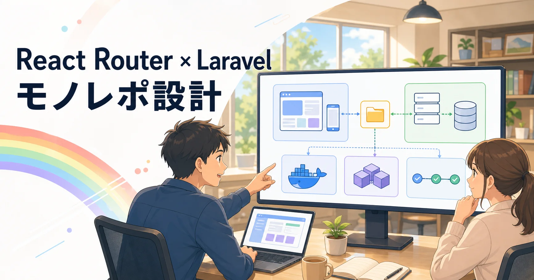 React Router 7 + Laravel 12モノレポの実践設計のアイキャッチ