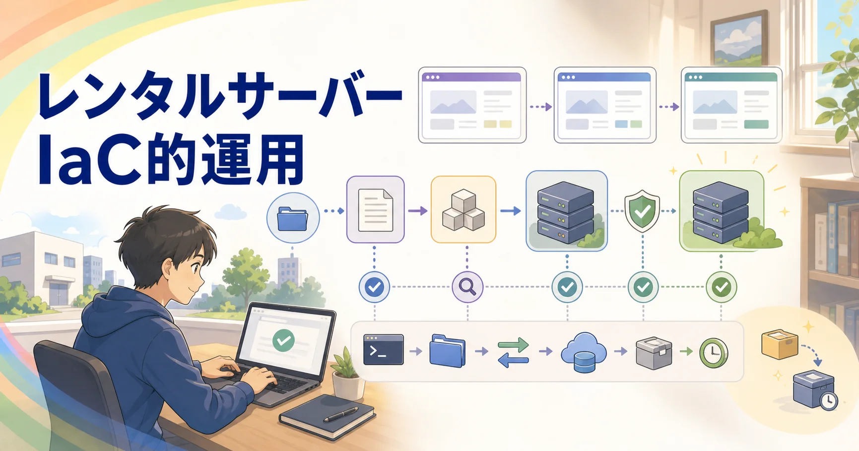 レンタルサーバー時代のIaC的運用のアイキャッチ